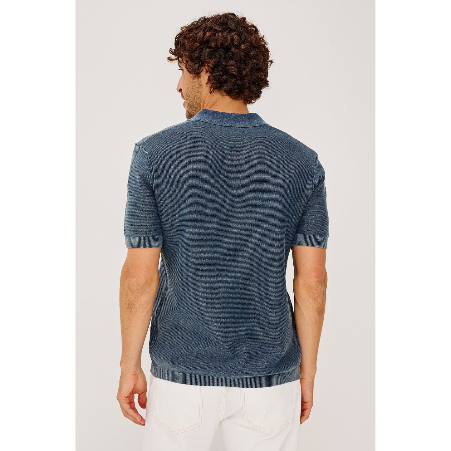 The Baker Polo Shirt in Sunwashed Navy