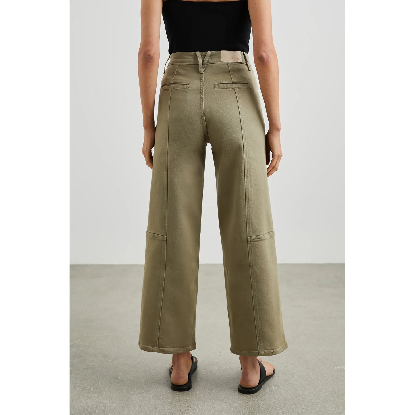Rails Getty Crop Wide Leg in Washed Olive