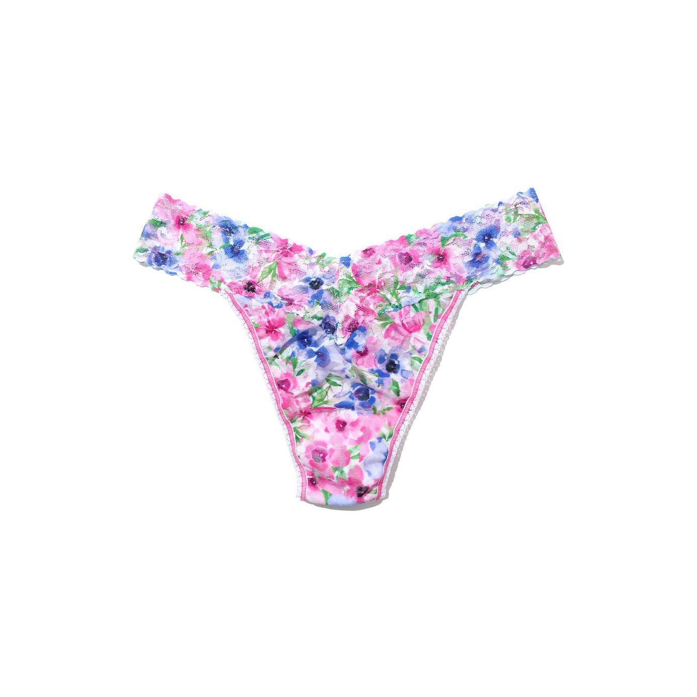 Hanky Panky PR4811 Printed Signature Lace Original Rise Fashion Thong - Allure Intimate Apparel