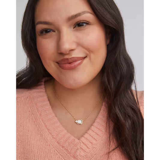 Kendra Scott Cheer Gold Short Pendant Necklace