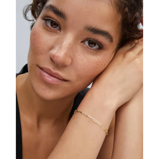Kendra Scott Courtney Paperclip Bracelet in Gold