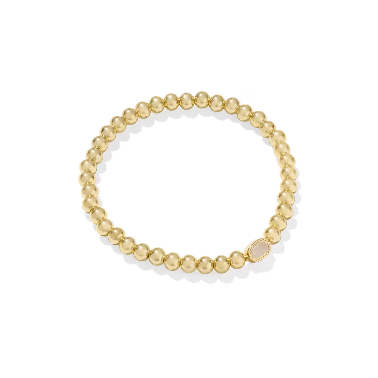 Kendra Scott Mini Elaina Gold Stretch Bracelet Iridescent Drusy
