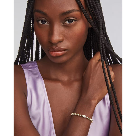 Kendra Scott Mini Elaina Gold Stretch Bracelet Iridescent Drusy