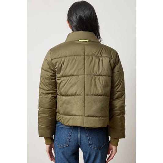 Lilla P Knit Cuff Jacket in Evergreen