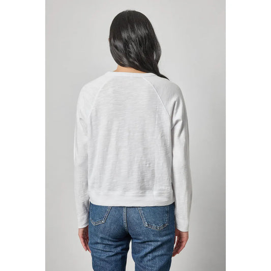 Lilla P Vintage Sweatshirt Tee in White