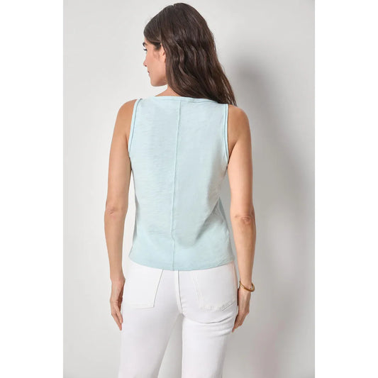 Lilla P Lace Up Tank in Seabreeze