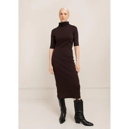 Paper Label Astrid Dress in Chocolate Torte