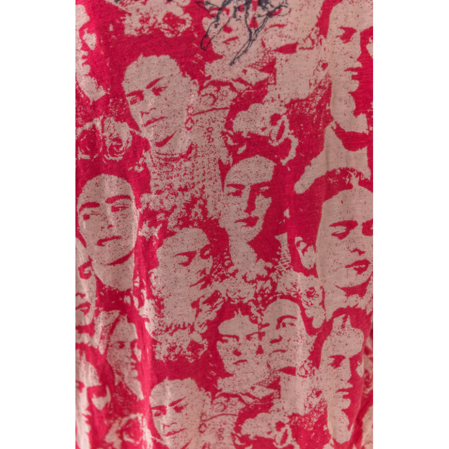 Magnolia Pearl Mural Frida Europa Tee in Sandia
