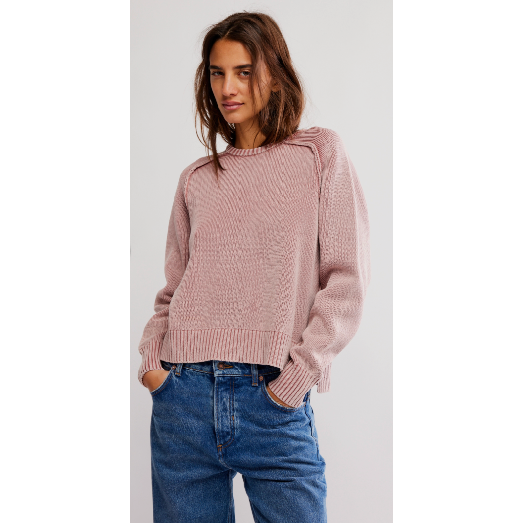 Free People Spring Street Pullover in Bijou