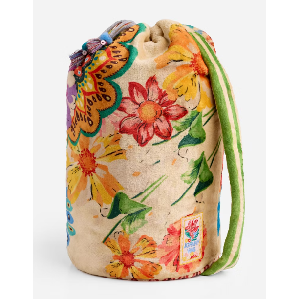 Johnny Was Laurel Canyon Cozy Blanket in Magnolia Scarf