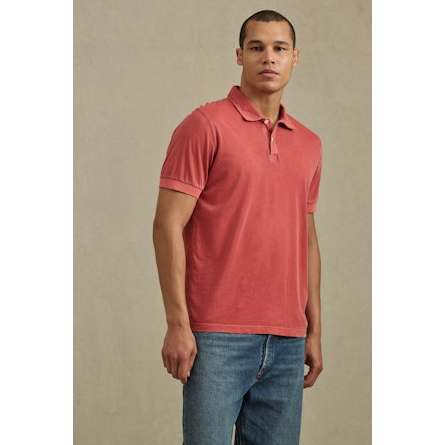 Velvetmen Arrow Polo in Tomato