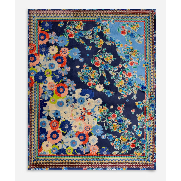 Johnny Was Travel Blanket – Tiana Scarf Reversible Design – The