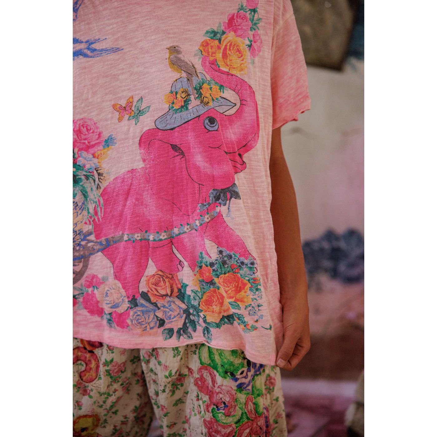 Magnolia Pearl Special Delivery Tee in Azalea Dip Dye