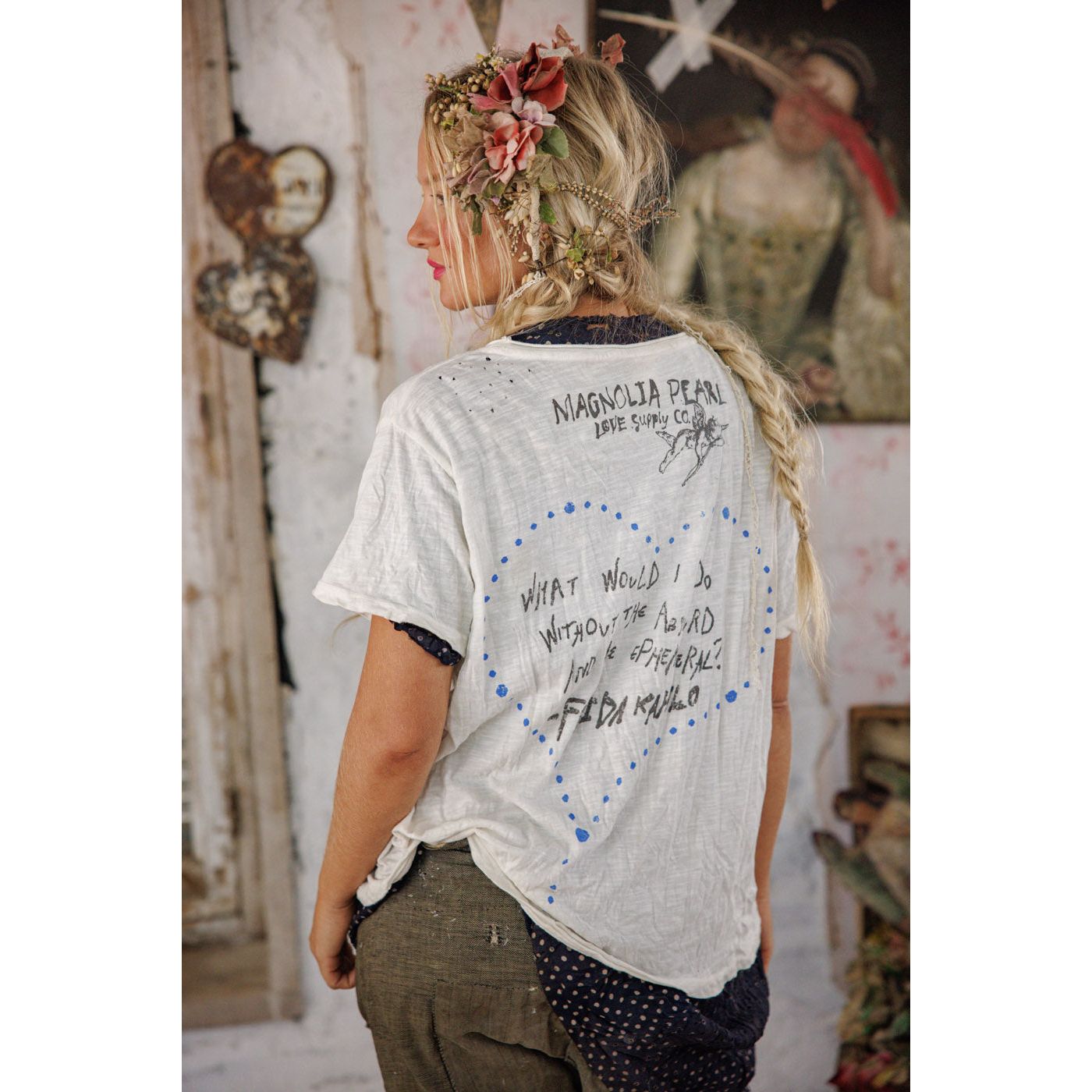 Magnolia Pearl Frida Baroque Tee in True