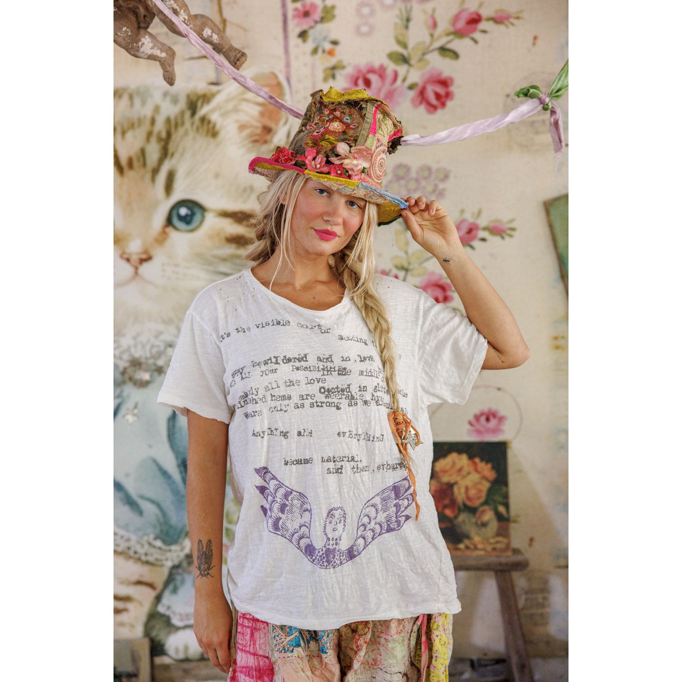 Magnolia Pearl Stay Bewildered Tee in True