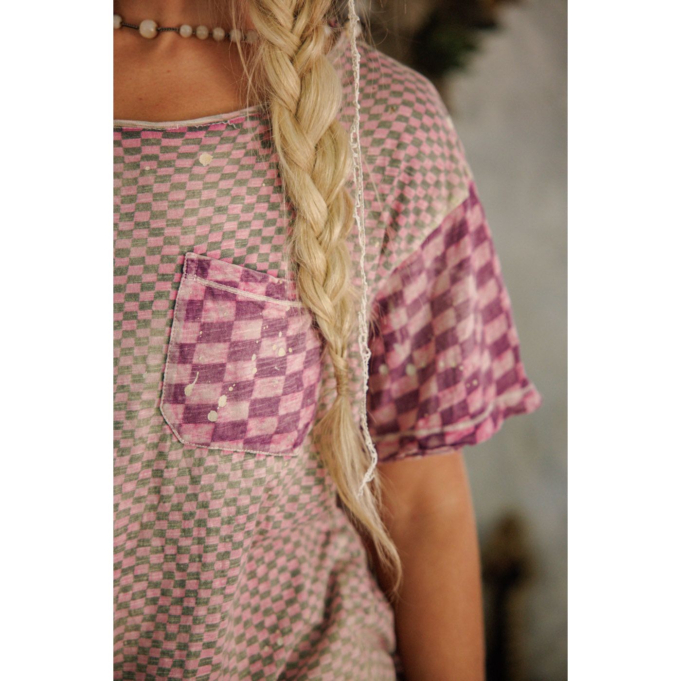 Magnolia Pearl Piecewise Pocket Tee in Hatter