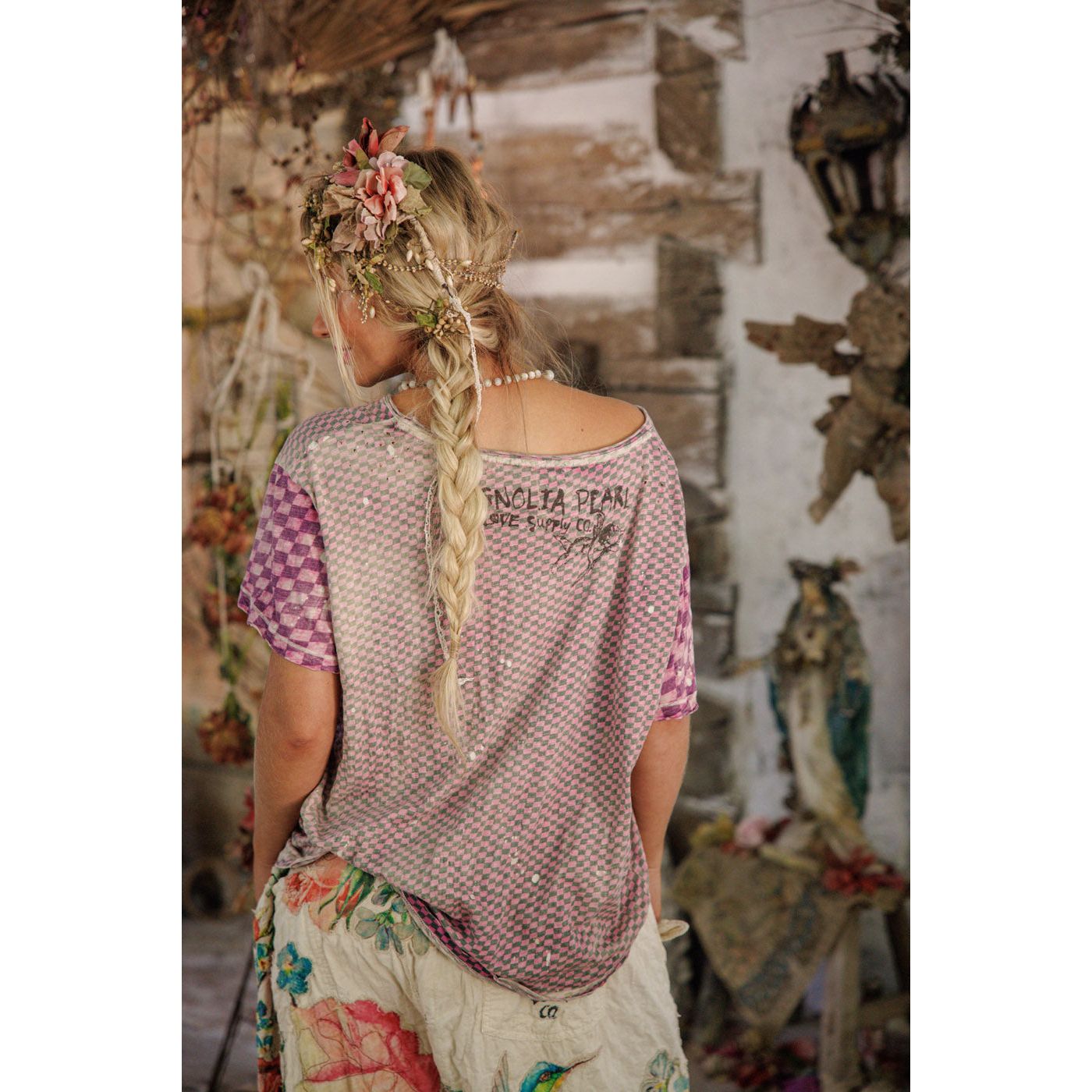 Magnolia Pearl Piecewise Pocket Tee in Hatter