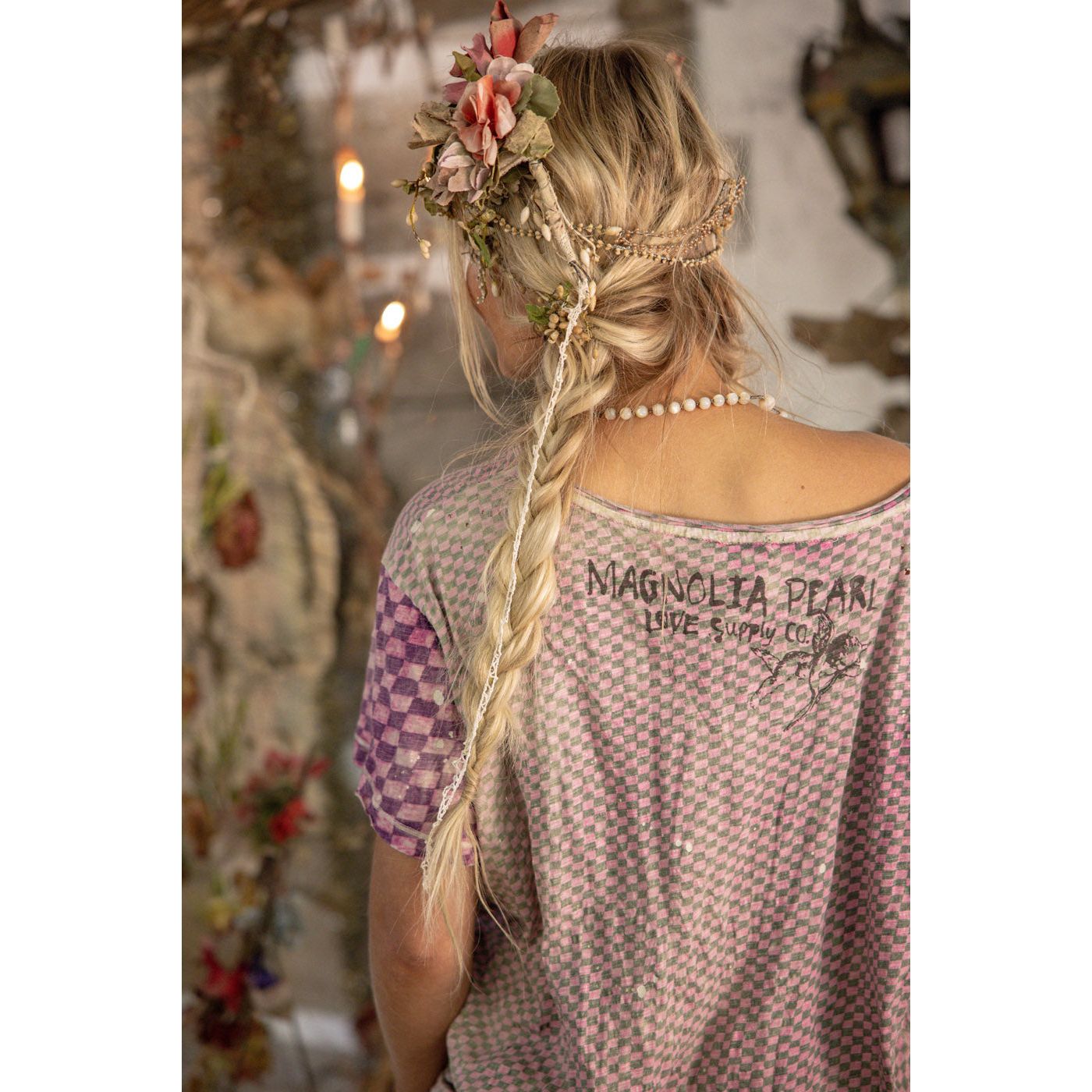 Magnolia Pearl Piecewise Pocket Tee in Hatter