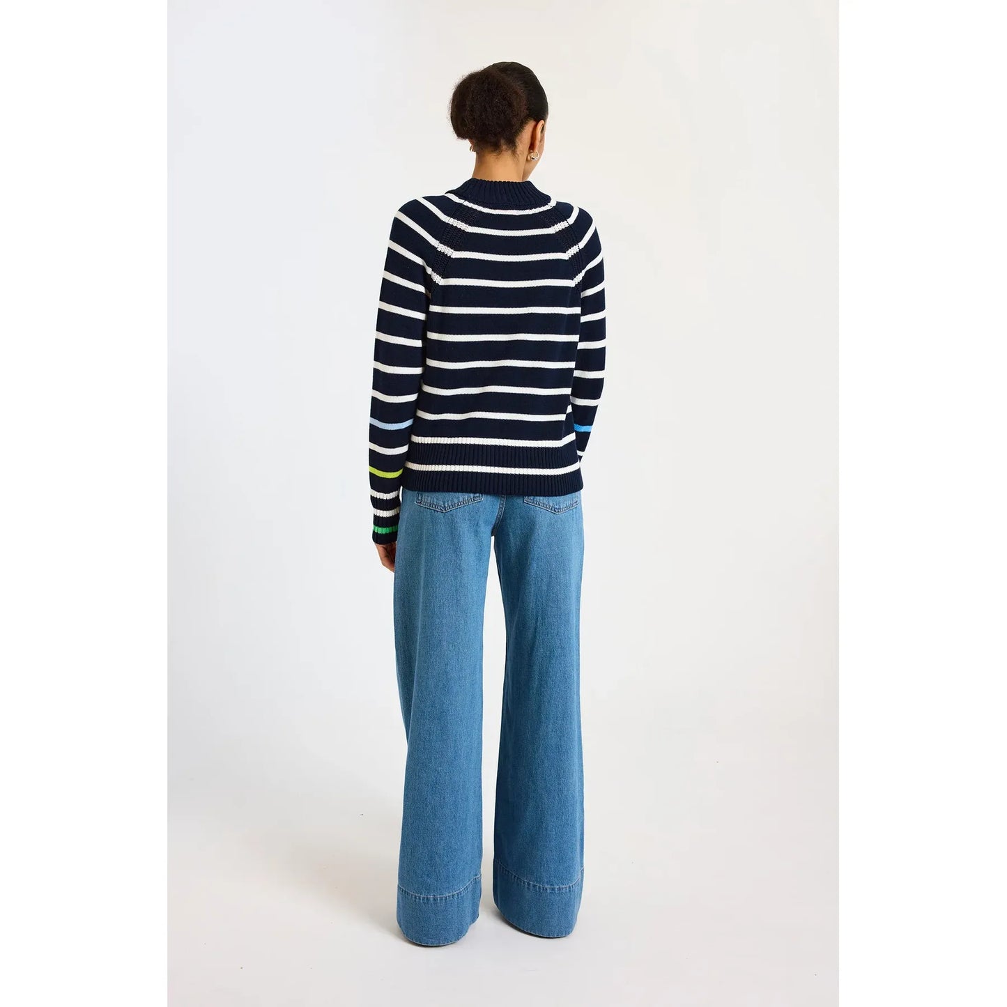 Wispr by Brodie Liberty Stripe Crew in Navy