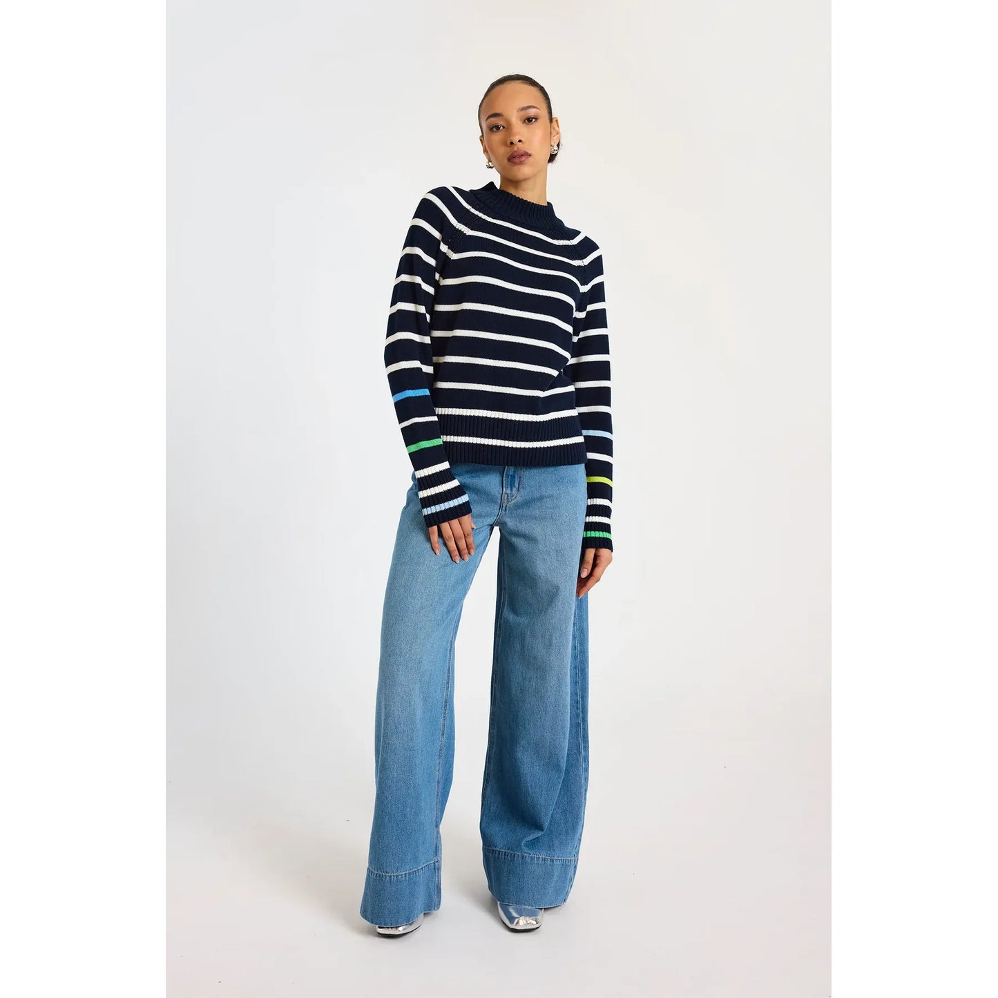 Wispr by Brodie Liberty Stripe Crew in Navy