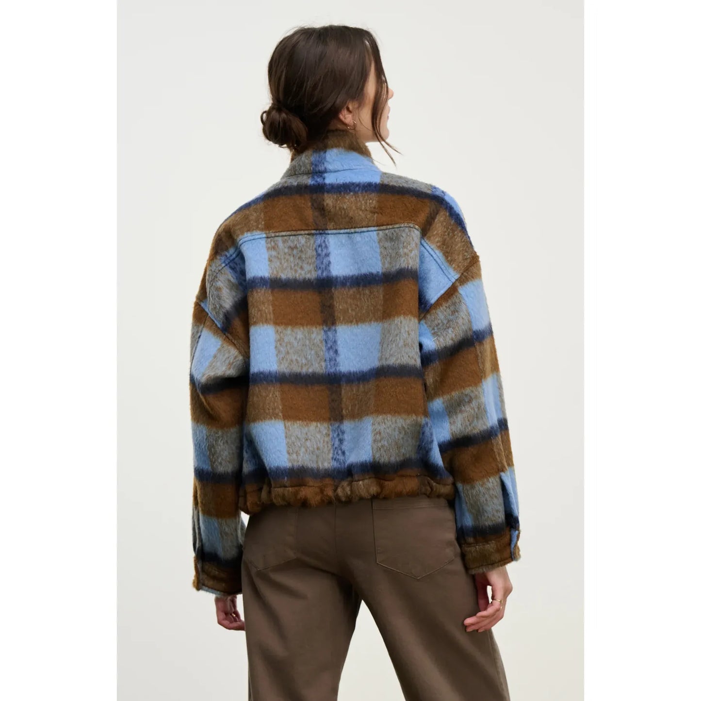 Velvet by Graham & Spencer Aubrey Brushed Plaid Jacket