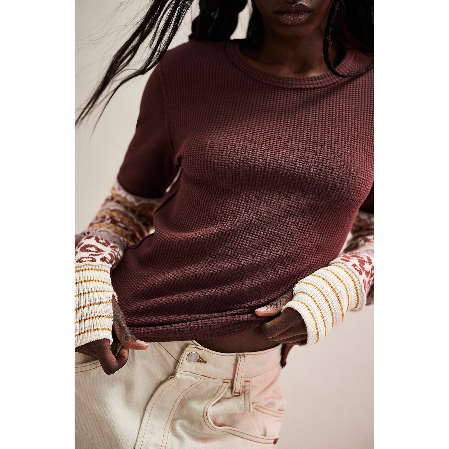 Free People All In Cuff in Chocolate Combo