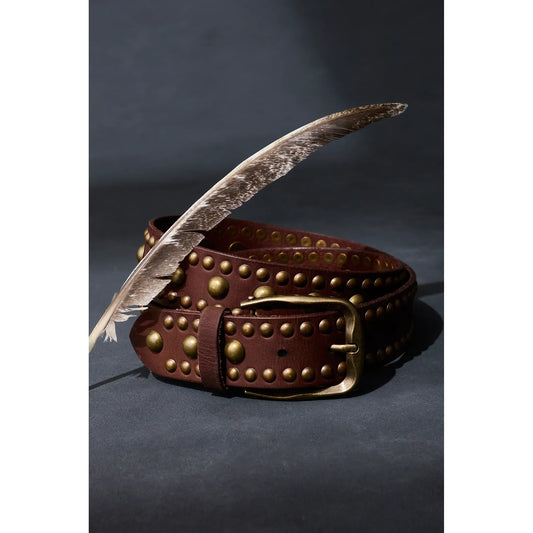 Free People We the Free Sola Stud Belt in Cognac