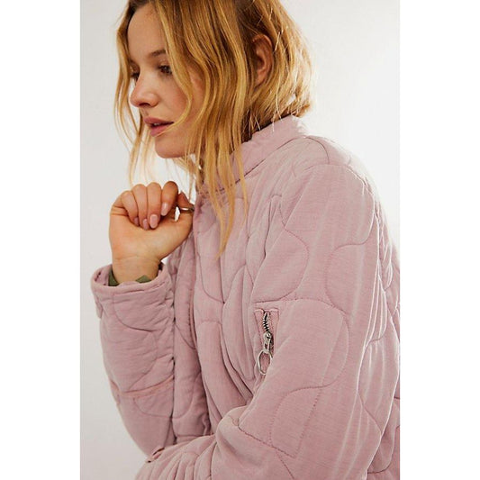 Free People Aura Liner Jacket in Pink