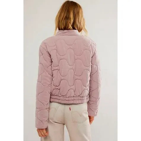 Free People Aura Liner Jacket in Pink