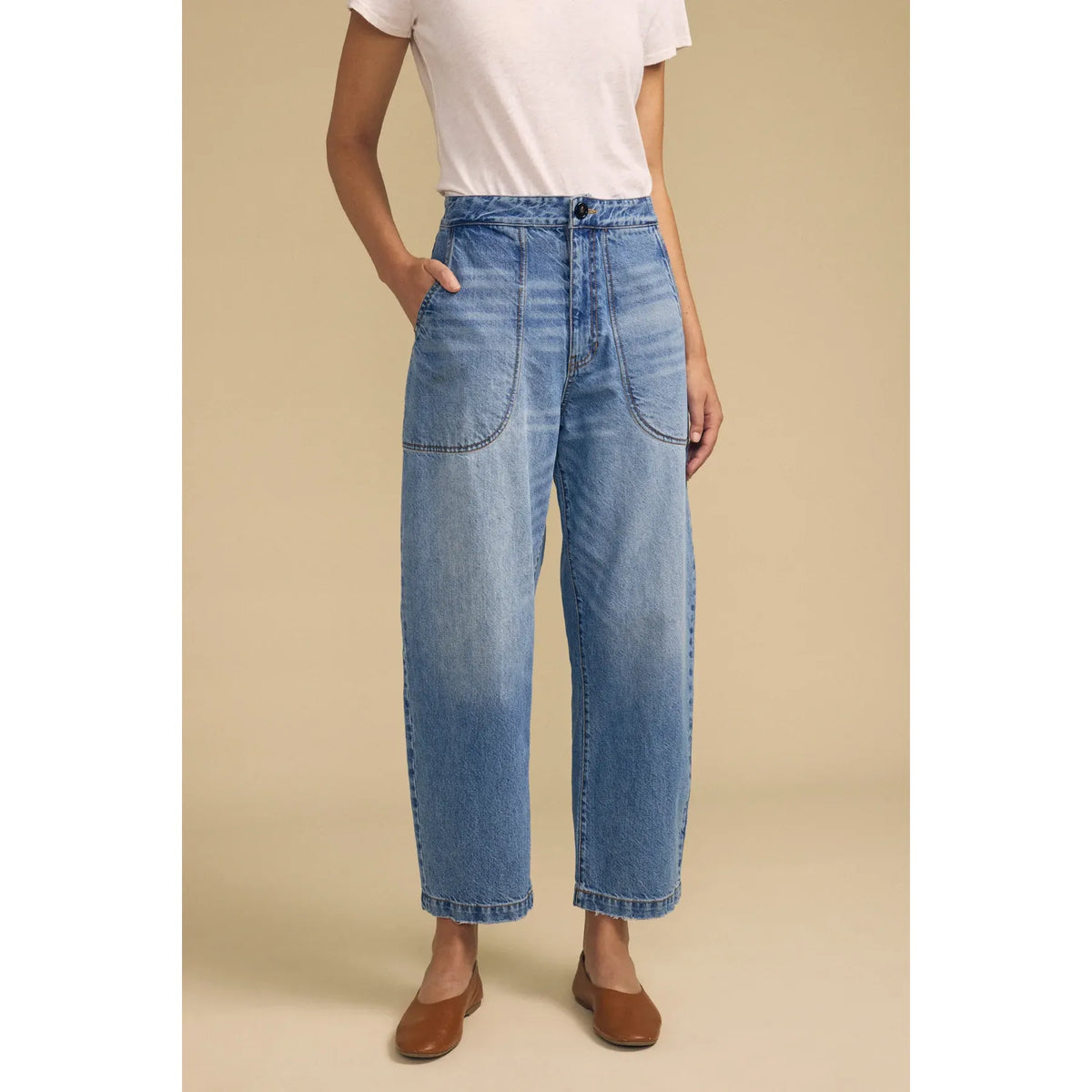 Velvet Esmeralda High Twill Cotton Jean in Indigo
