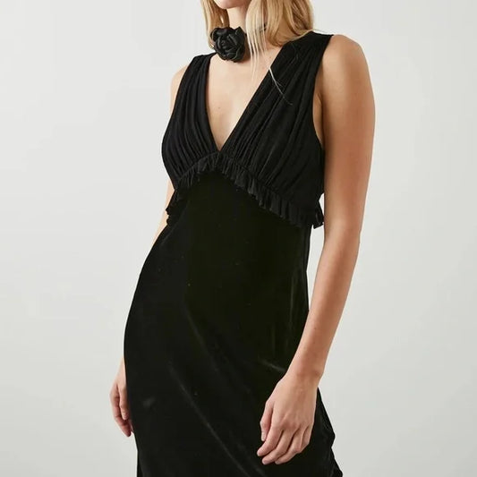 Rails Glinda Black Velvet Dress