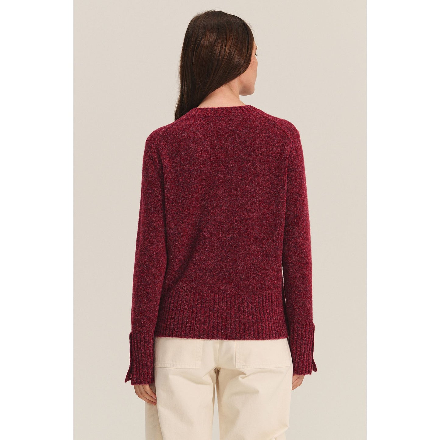 Velvet by Graham & Spencer Maisie Sweater in Mulberry