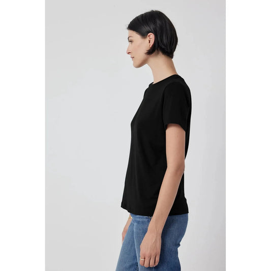 Velvet by Jenny Graham Solana Modal Jersey Short Sleeve Tee in Black