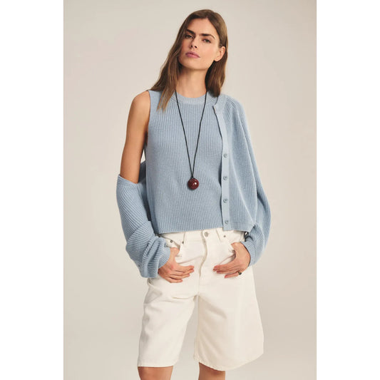 Velvet by Graham & Spencer Seretta Tank Sweater in Stream