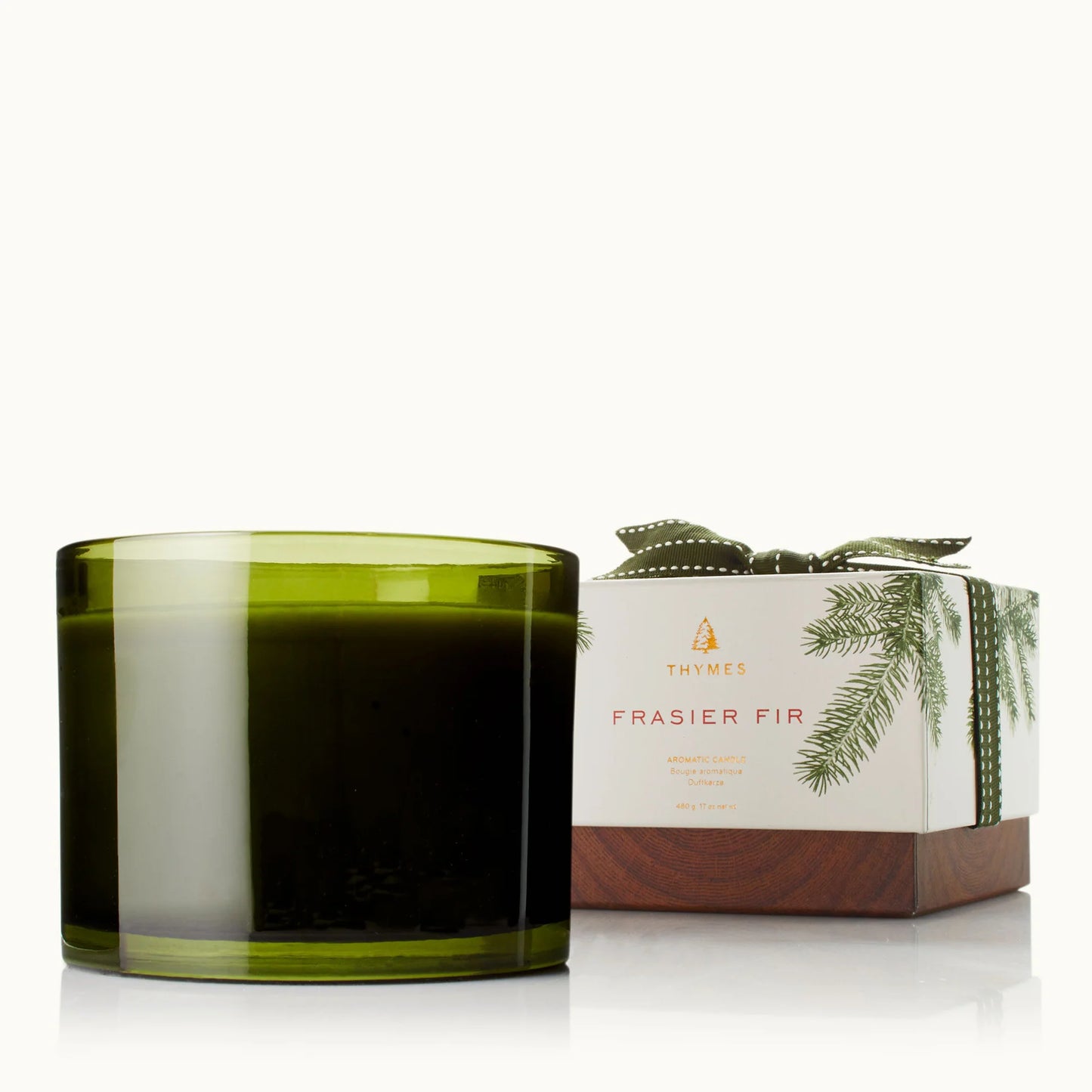 Thymes Frasier Fir Green 3 Wick Candle