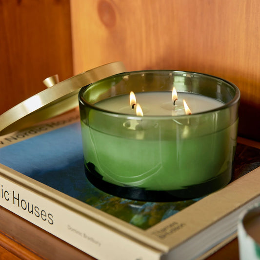 Thymes Frasier Fir Green 4 Wick Candle