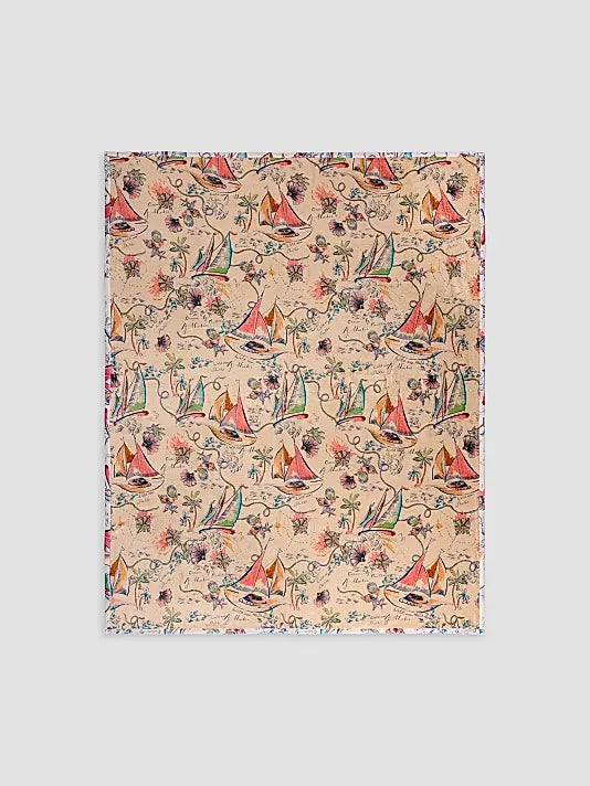 Johnny Was Paradise Travel Blanket in Marina