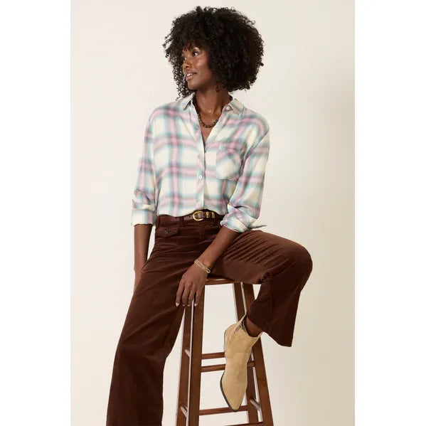 Rails Hunter Shirt in Periwinkle Blue