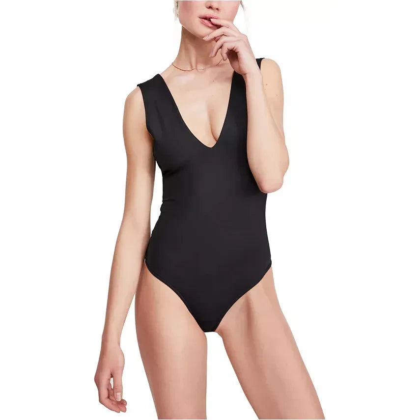 Free people black bodysuit online