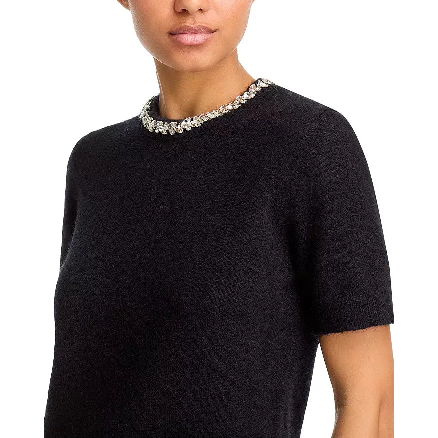 Velvet by Graham and Spencer Layton Cozy Alpaca Blend Top in Black