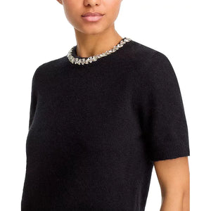 Velvet by Graham and Spencer Layton Cozy Alpaca Blend Top in Black