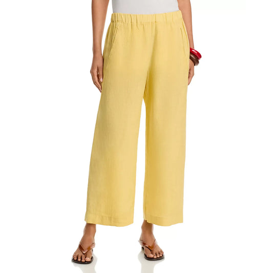Velvet by Graham & Spencer Lola Linen Pant in Sun