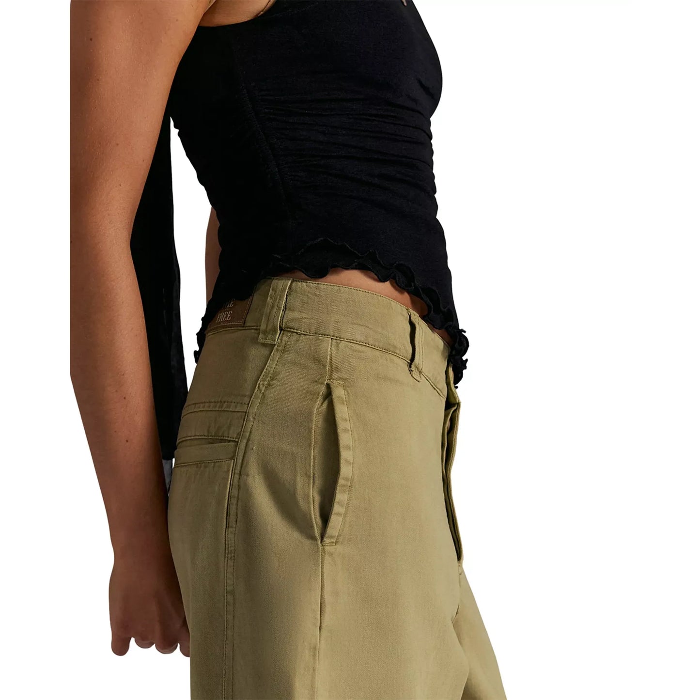 Free People Laydown Chino in Aloe