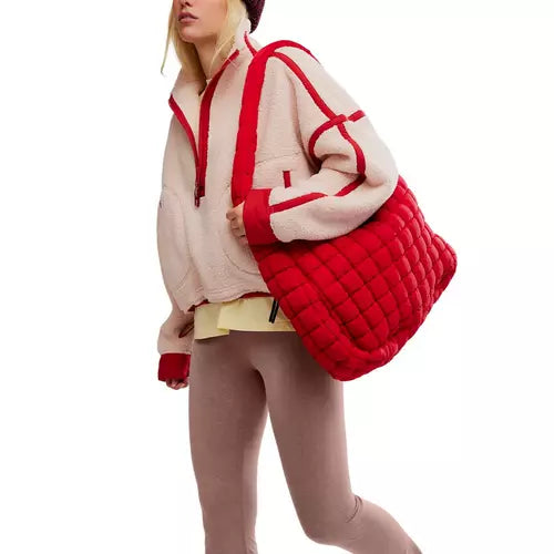 Free People Mountain High 1/2 Zip in Ballet Slipper Combo