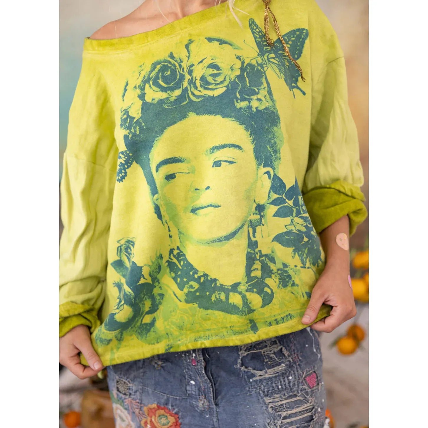 Magnolia Pearl Frida Hermosa Sweatshirt in Sunshine 2432