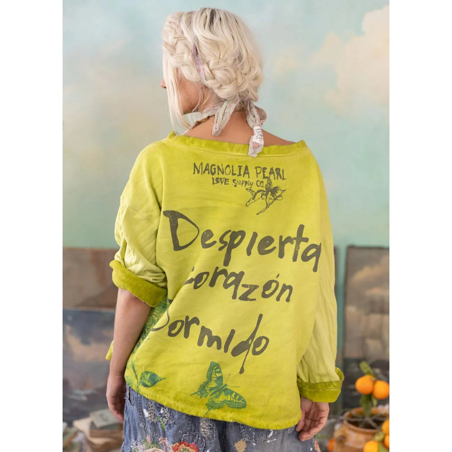 Magnolia Pearl Frida Hermosa Sweatshirt in Sunshine 2432