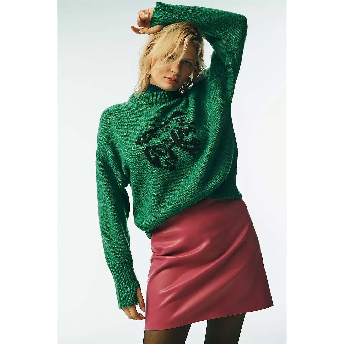 Jakke Frog Recycled Sweater in Green
