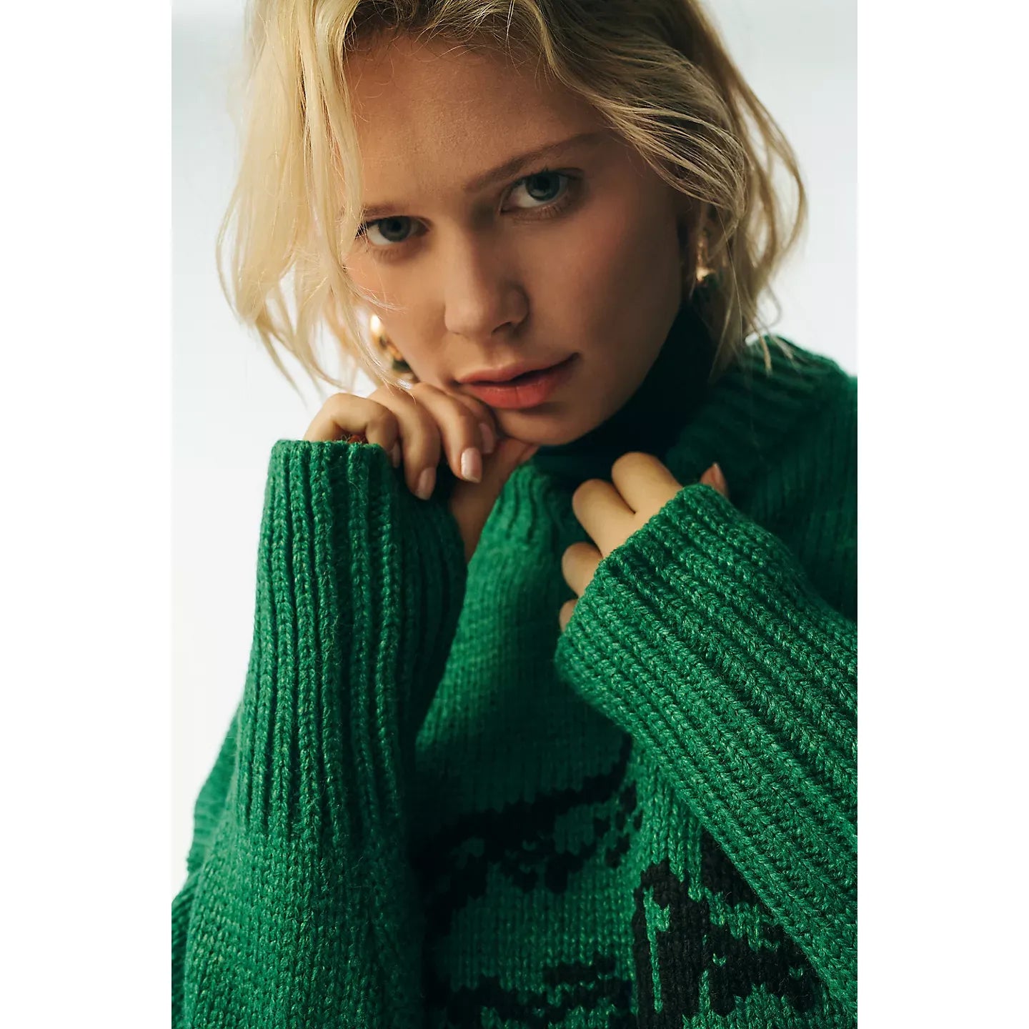 Jakke Frog Recycled Sweater in Green