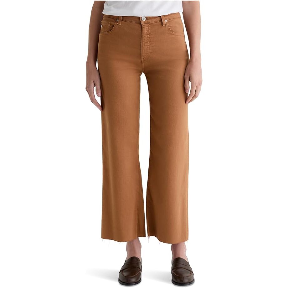 AG Jeans Saige Wide Leg Crop in Ginger