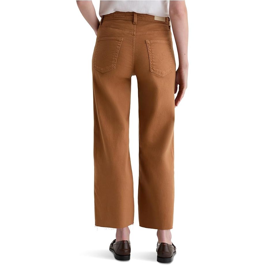 AG Jeans Saige Wide Leg Crop in Ginger